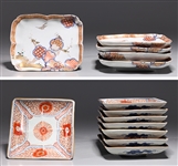 Group of Thirteen Antique Japanese Imari Porcelain Dishes