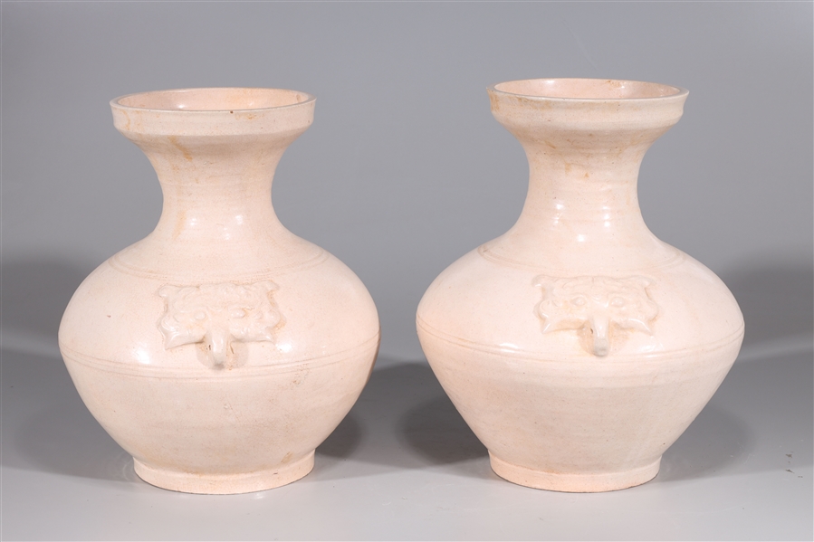 Pair of Early Style Chinese Ceramic Vases