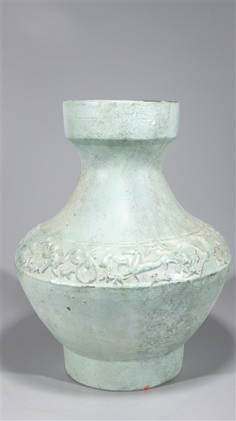 Chinese Early Style Celadon Glazed Vase