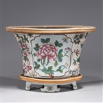 Chinese Famille Rose Enameled Porcelain Planter