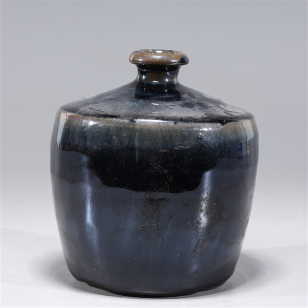 Chinese Black Glazed Ceramic Jug