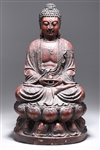 Large Antique Korean Gilt Bronze Buddha