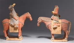 Two Chinese Ceramic Statues
