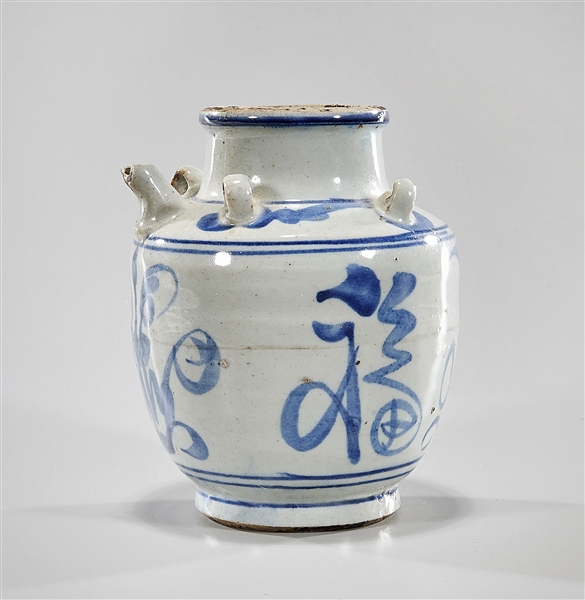 Korean Blue and White Porcelain Ewer