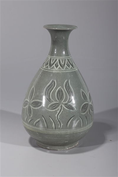 Large Korean Celadon Ceramic Vase