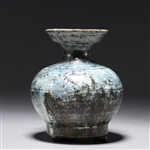 Chinese Han Dynasty Green Glazed Pottery Earthenware Vase