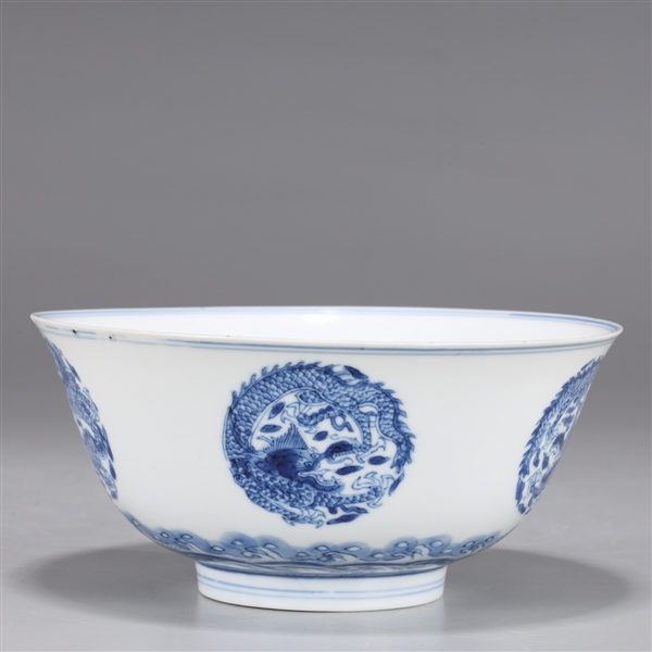 17th/18th C. Qing Dynasty Chinese Porcelain Blue & White Bowl