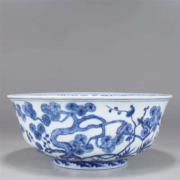Ming Xuande Period Blue & White Porcelain Bowl