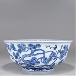 Ming Xuande Period Blue & White Porcelain Bowl