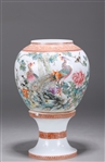 Chinese Enameled Porcelain Wedding Lamp