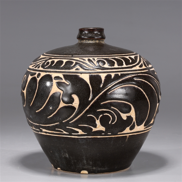 Chinese Song Dynasty Glazed Meiping Vase