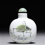 Antique Chinese Enameled Porcelain Snuff Bottle