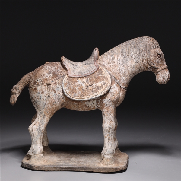 Chinese Yuan Dynasty Pottery Horse