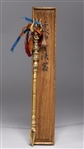 Sino-Tibetan Gilt Bronze Miniature Trident