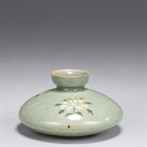Korean Celadon Glazed Ceramic Jar