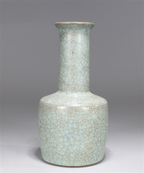 Chinese Crackle Glazed Mallet Vase