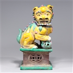 Chinese Glazed Porcelain Foo Lion