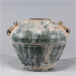 Chinese Early Style Crackle Glazed Ceramic Vessel