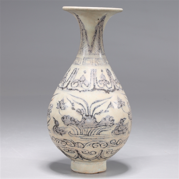 Chinese Blue & White Ceramic Vase