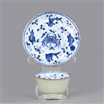 Chinese Kangxi Porcelain Cup & Saucer