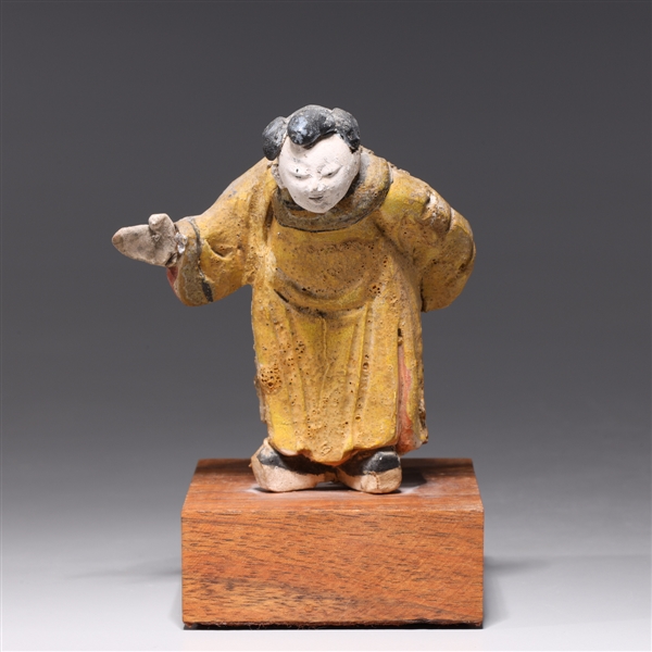 Antique Chinese Stucco Figure