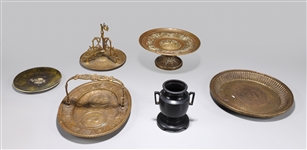 Group of Six Antique Mix Bronze Pieces