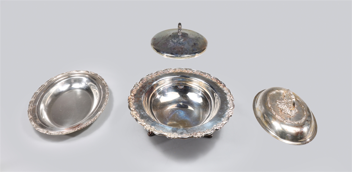 Group of Two Silver Plate Serving Dishes
