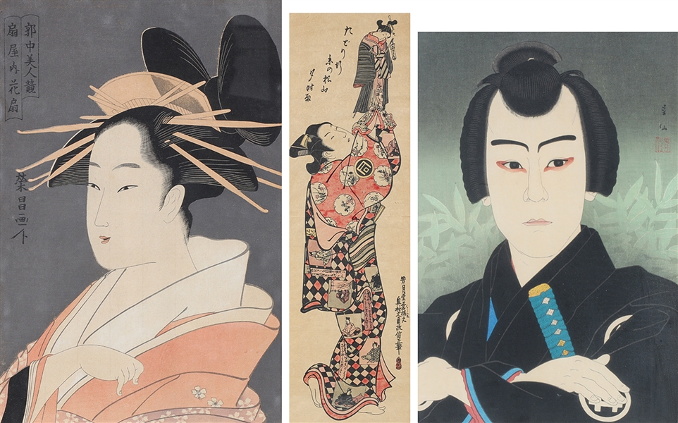 Group of Three Japanese Woodblock Prints