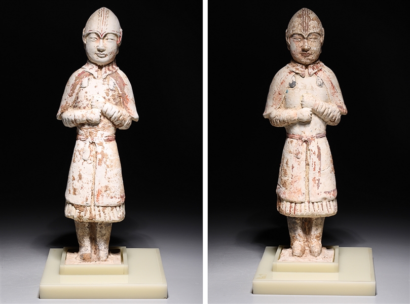 Pair of Chinese Tang Dynasty Ceramic Figures