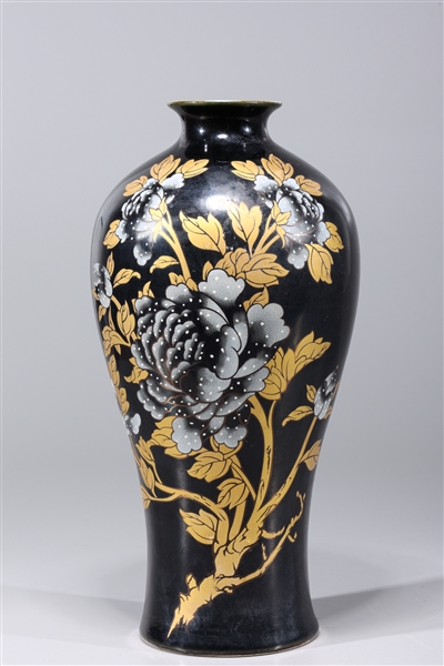 Chinese Black Ground Porcelain Vase