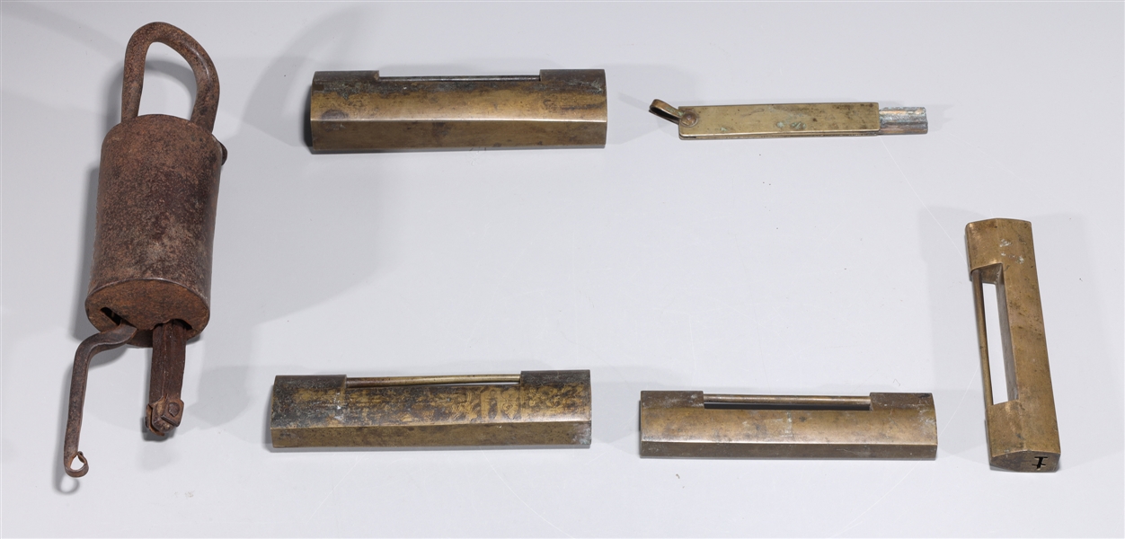 Group of Various Antique Japanese Metal Locks