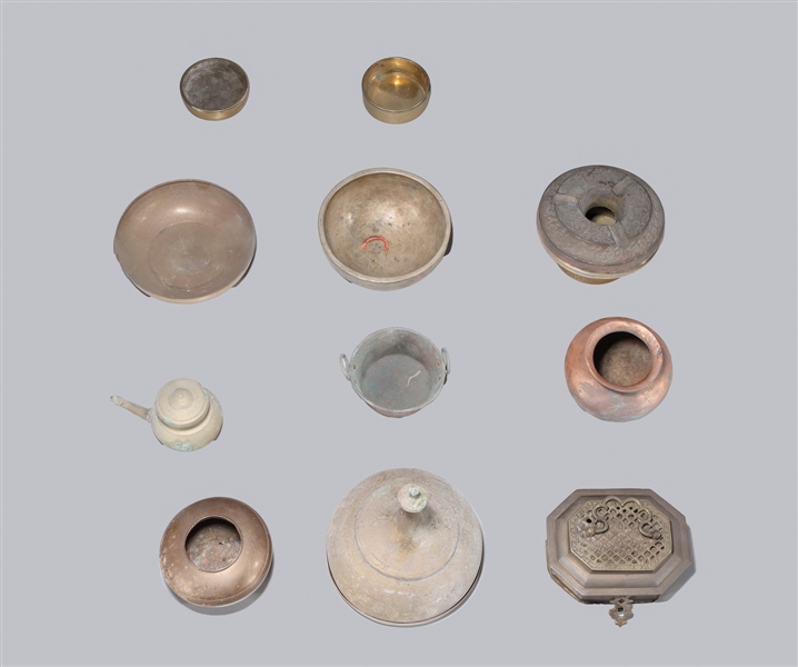 Large Group of Various Indian Metalworks