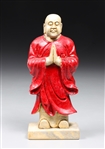 Chinese Hand Carved Marble Monk