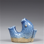 Chinese Blue Fish Ceramic Water Dropper