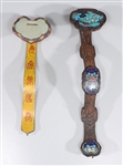 Group of Two Chinese Cloisonne Style Ruyi Scepters