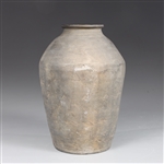 Antique Korean Black Stoneware Vase