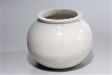 Korean white glazed porcelain jar