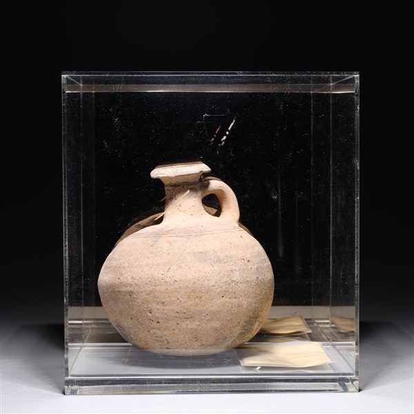 Antique Iron Age Ceramic Decanter