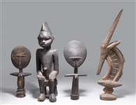 Group of 4 Various African Carvings