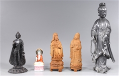 Group of Five Chinese Statuary Collection