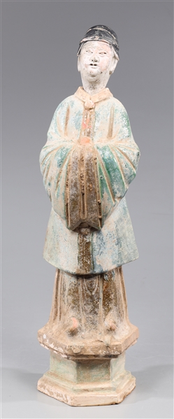 Chinese Ming Dynasty Glazed Pottery Figure