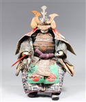 Japanese Miniature Model of Seated Samurai