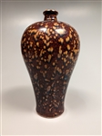 Yuan-Style "Tortoiseshell"-Glazed Meiping Vase