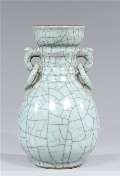Chinese Guan Type Glazed Ceramic Vase