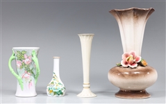 Group of Four Fine Porcelain Vases, Cappodimonte, Lennox