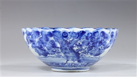 Chinese Porcelain Blue on White Bowl