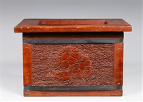 Folk Art Hand Carved Planter Box