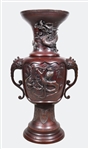 Large Antique Japanese Bronze Urn