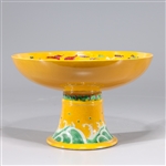 Chinese Enameled Porcelain Stem Bowl