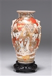 Antique Japanese Satsuma Ceramic Vase